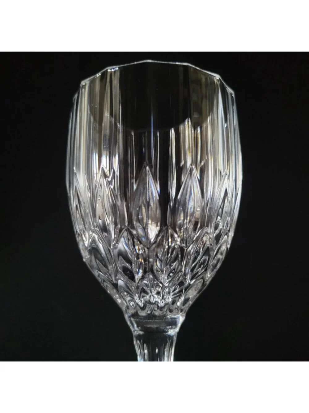 Vintage Cristal d'Arques Durand Bretagne Crystal Wine Glass Vtg Stemware